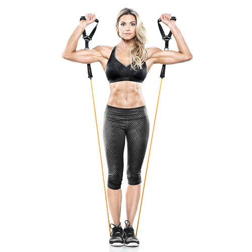 50LB Resistance Bands Set - Heavy Duty Exercise Bands for Home Gym, Strength Training, Physical Therapy - Perfect for Full Body Workouts, Muscle Building, and Rehabilitation