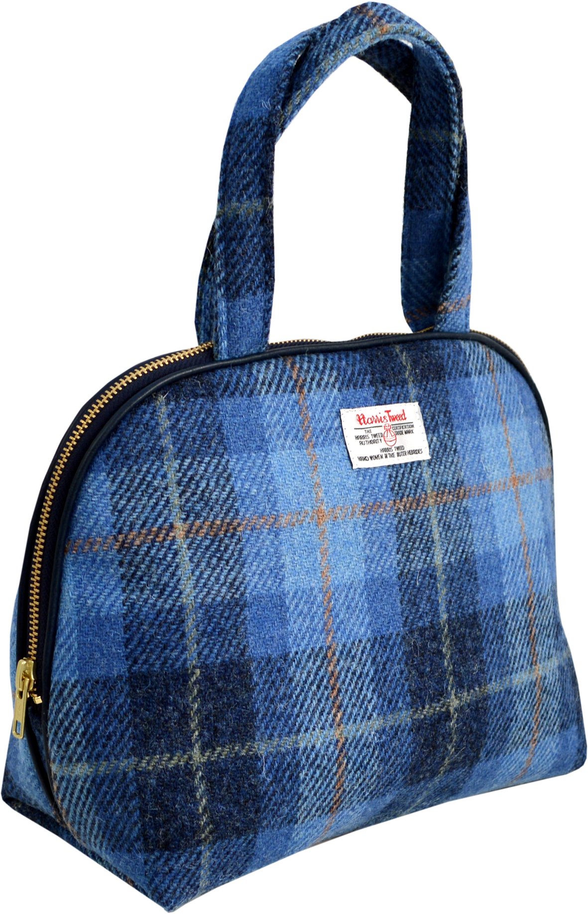 Durable Mid Blue Handle Bag - 26cm Travel & Shopping Tote for Women - Perfect for Work, Gym & Daily Essentials