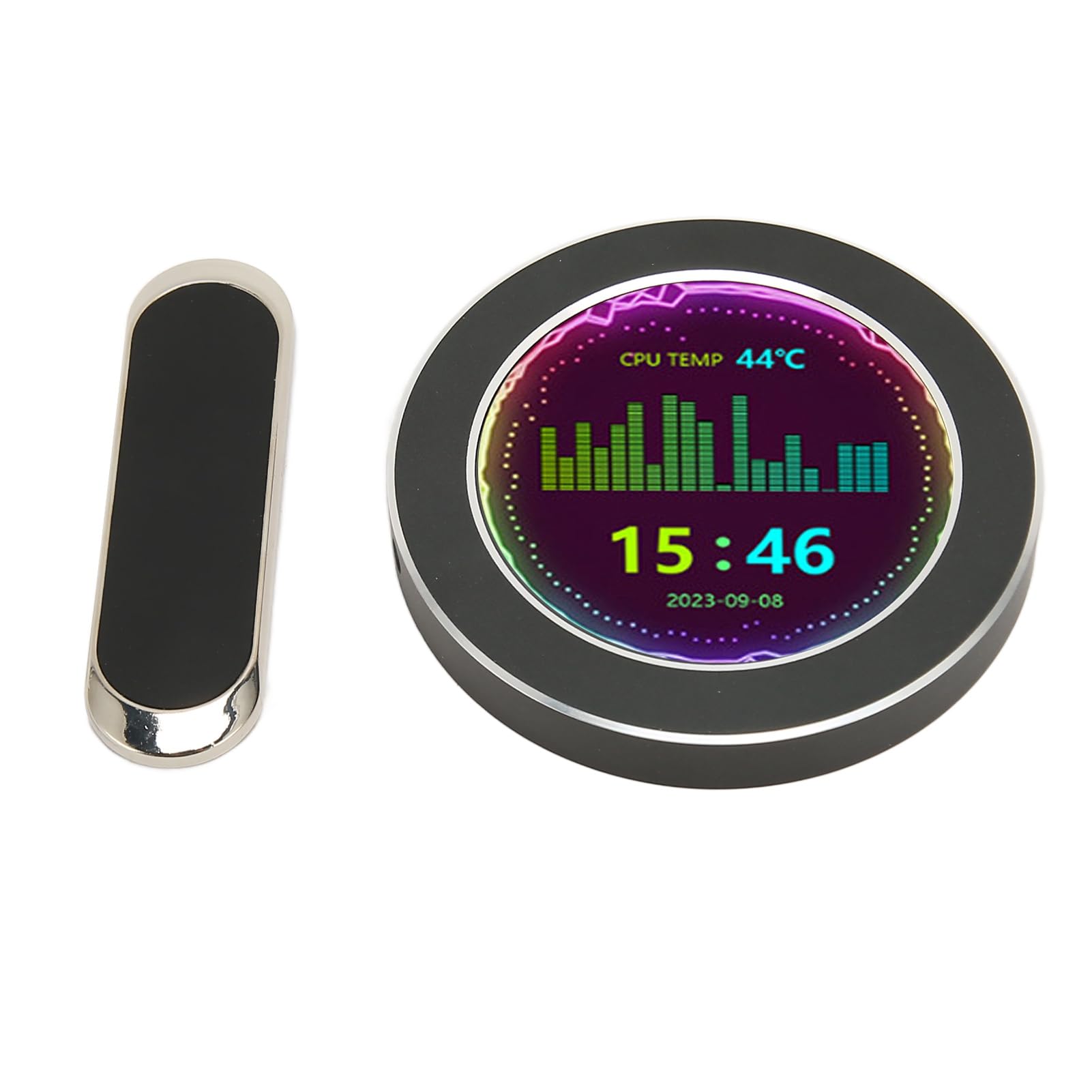 Yunseity 2.1 Inch LCD Computer Temperature Monitor - Easy to Use CPU Data Display for PC Desktop (Black) | Perfect for Gaming Rigs, Workstations & Home Office Setups