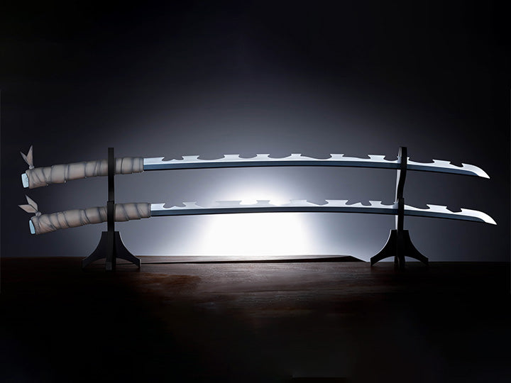 Bandai Proplica Demon Slayer: Kimetsu no Yaiba Inosuke Hashibara's Nichirin Swords - Authentic Anime Replica for Cosplay, Collectors & Display | Perfect for Halloween, Conventions & Anime Themed Parties
