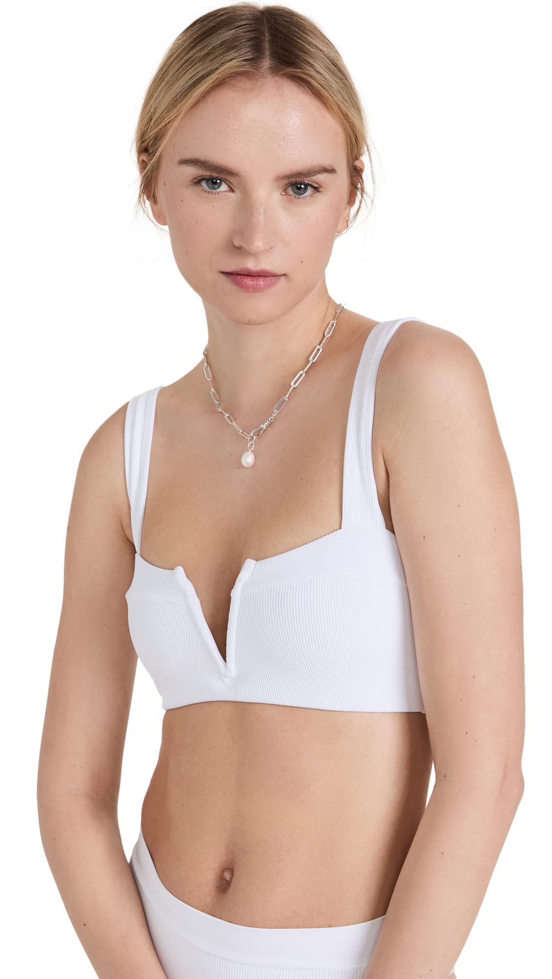 L*Space Women's Lee Lee Bikini Top - Sexy Triangle Bikini Top for Women, Adjustable Straps & Soft Lining - Perfect for Beach, Pool, Vacation & Summer Swimwear