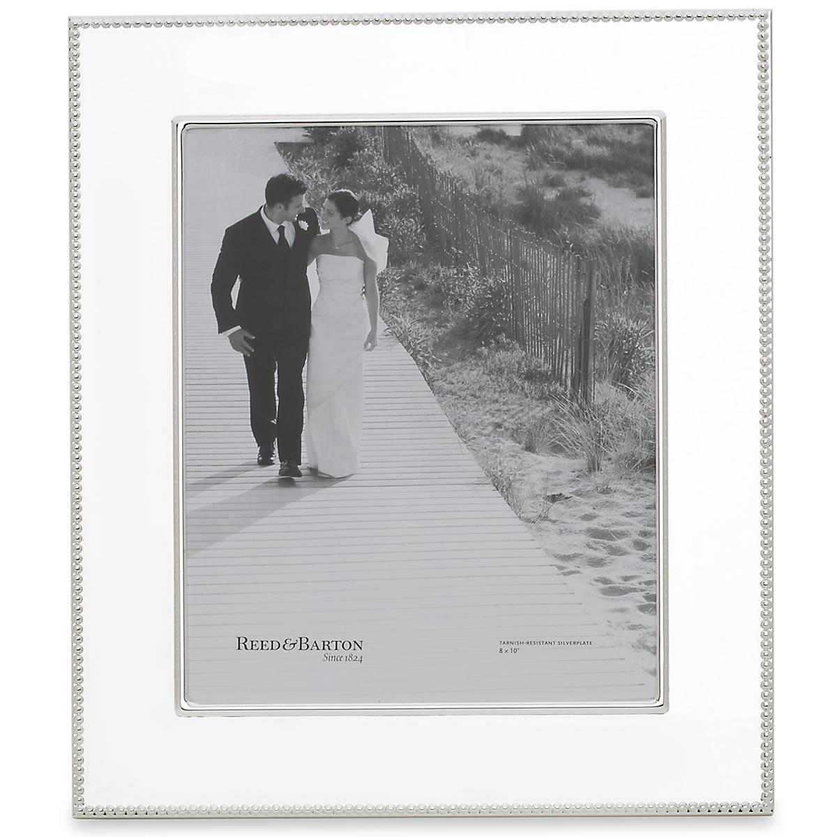 Lyndon Silverplate 8 x 10 Picture Frame - Elegant Photo Display for Home Decor, Office, or Gift Giving