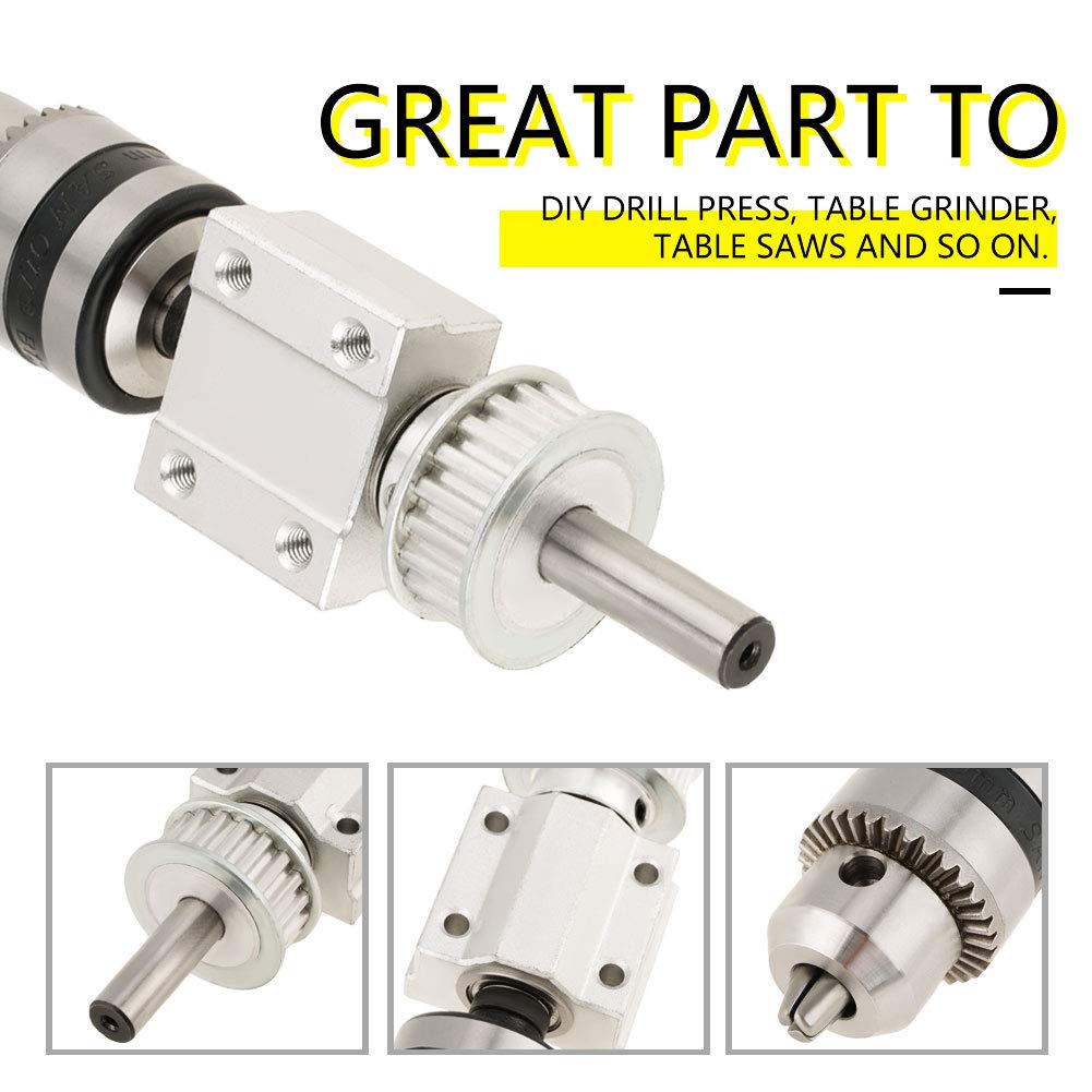 Unpowered Spindle for Drill Press, 1.5-10MM Chuck - DIY Grinding & Woodworking