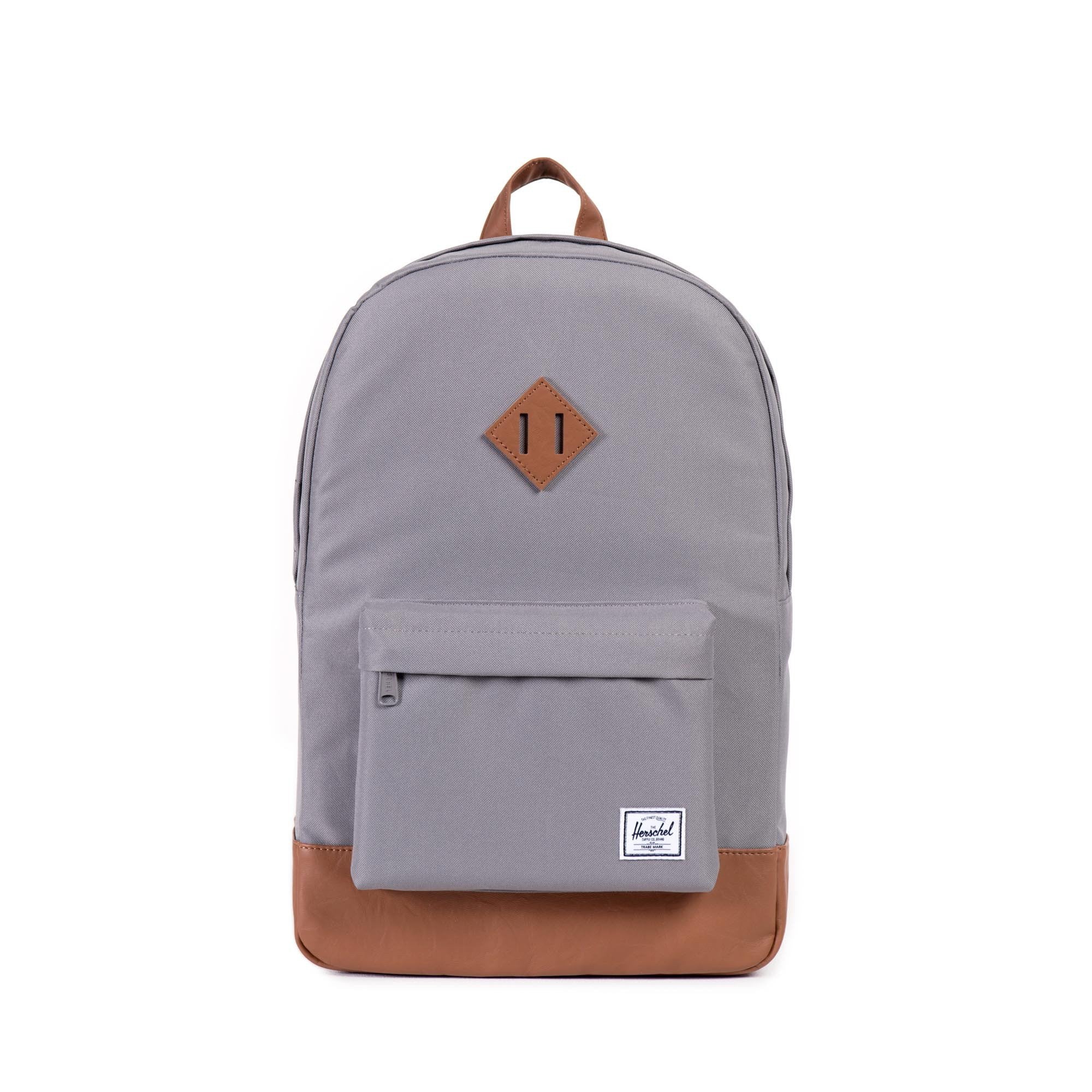 Herschel Heritage Backpack - Stylish Grey Laptop Backpack for Men & Women - Perfect for School, Work, Travel & Daily Commute