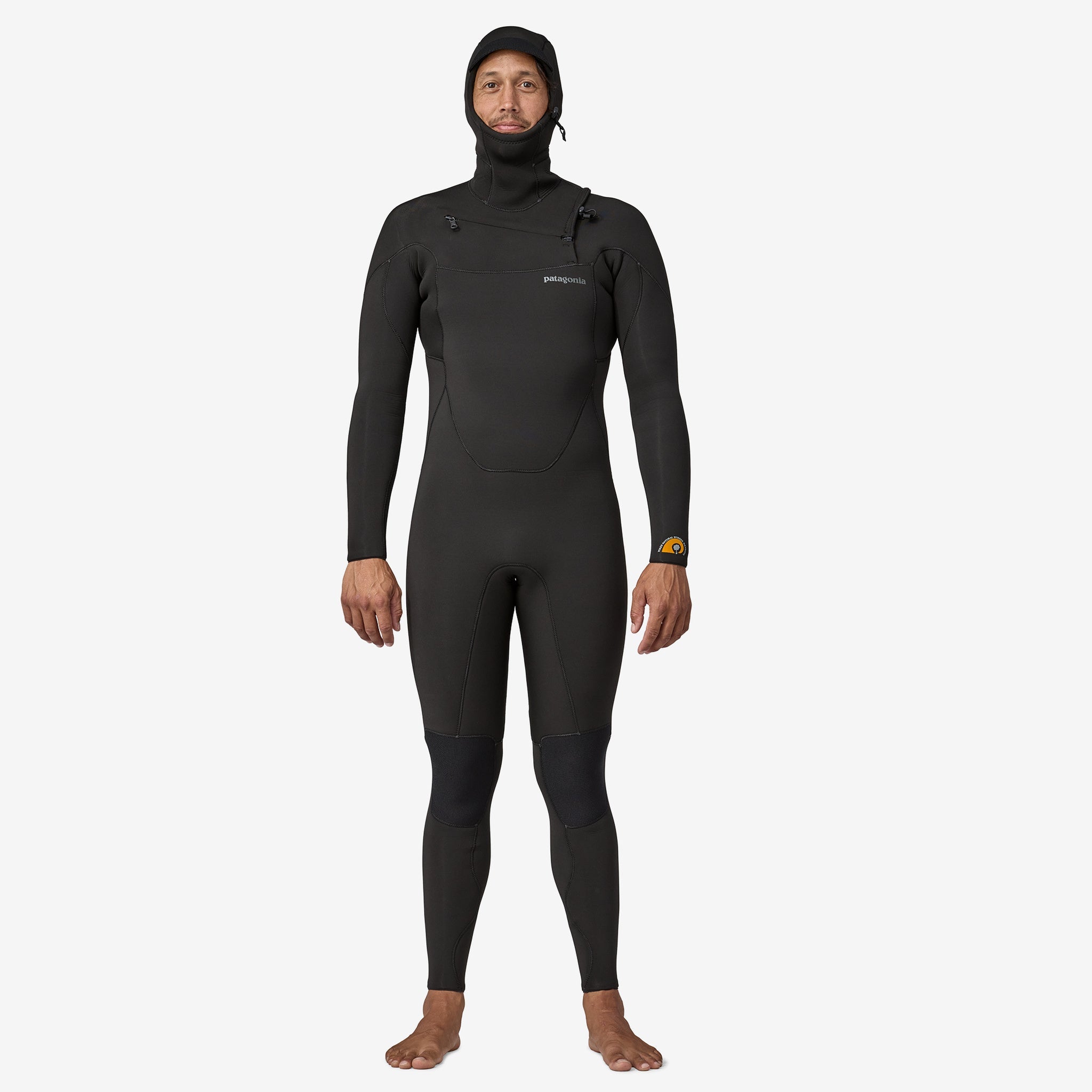 Men's R3® Yulex® Regulator® Front Zip Hooded Full Wetsuit - Perfect for Surfing, Diving & Water Sports