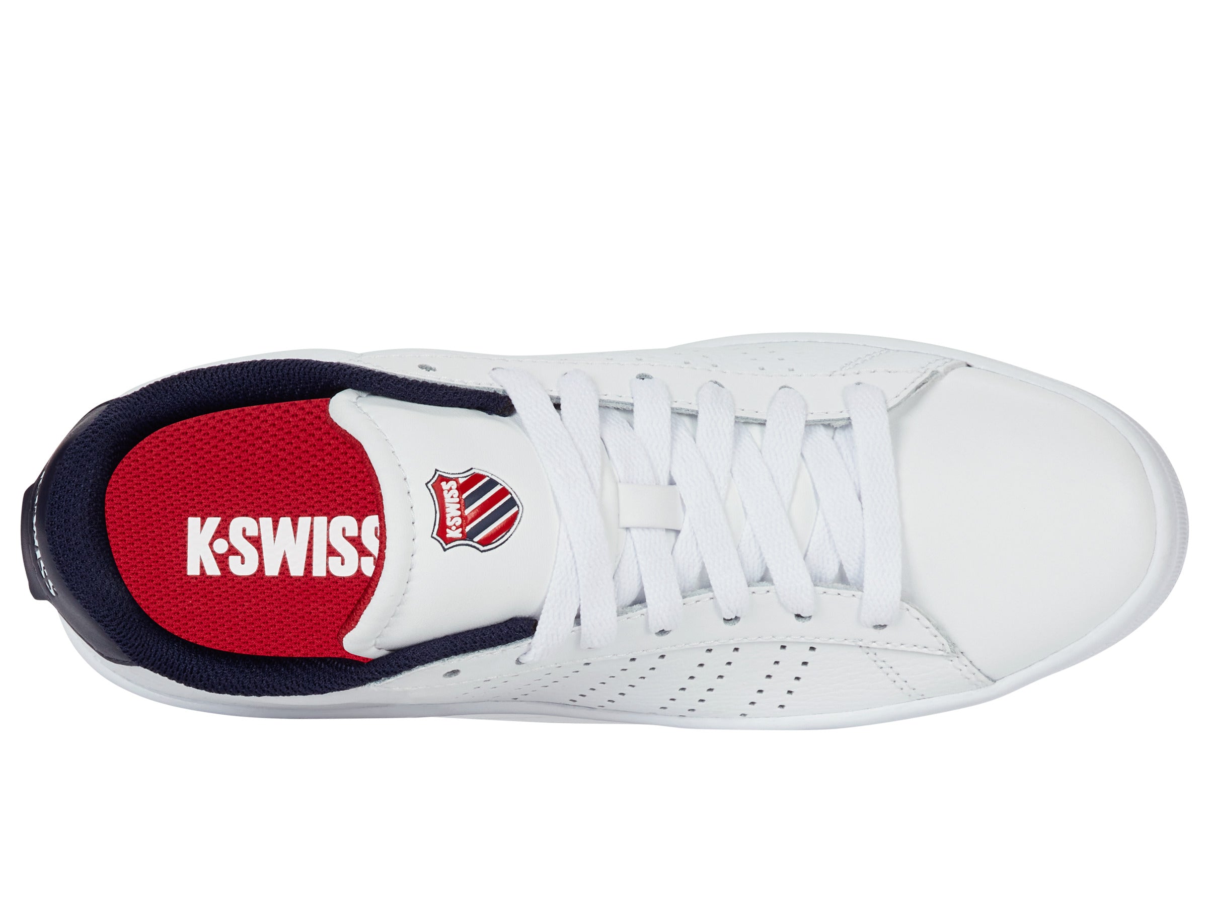 Nike Court Vision Low Sneakers - White/Navy/Red | Men's Basketball Shoes for Casual Wear & Street Style | Perfect for Sports, Gym & Everyday Fashion