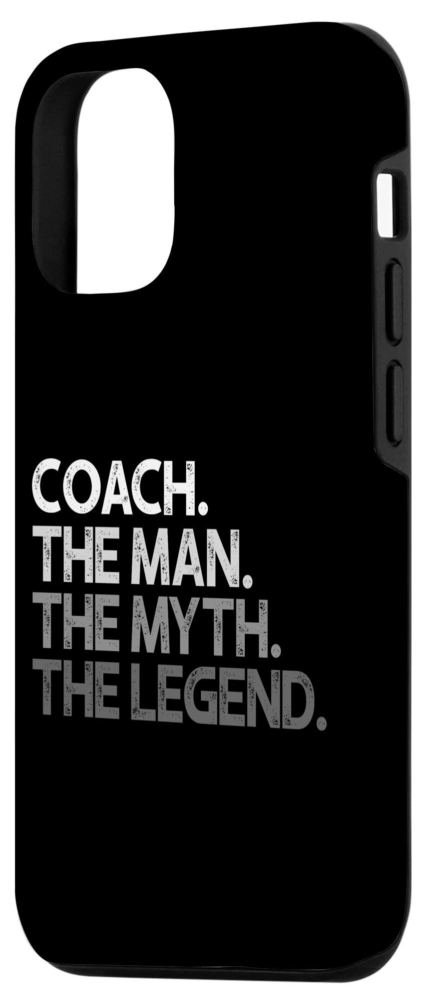 iPhone 12/12 Pro Coach Case - Premium Leather Phone Cover with 'The Man Myth Legend' Design | Perfect for Coaches, Trainers & Sports Enthusiasts | Durable Protection for Workouts & Daily Use