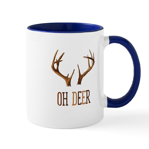 White/Navy Inside - OH DEER Mugs