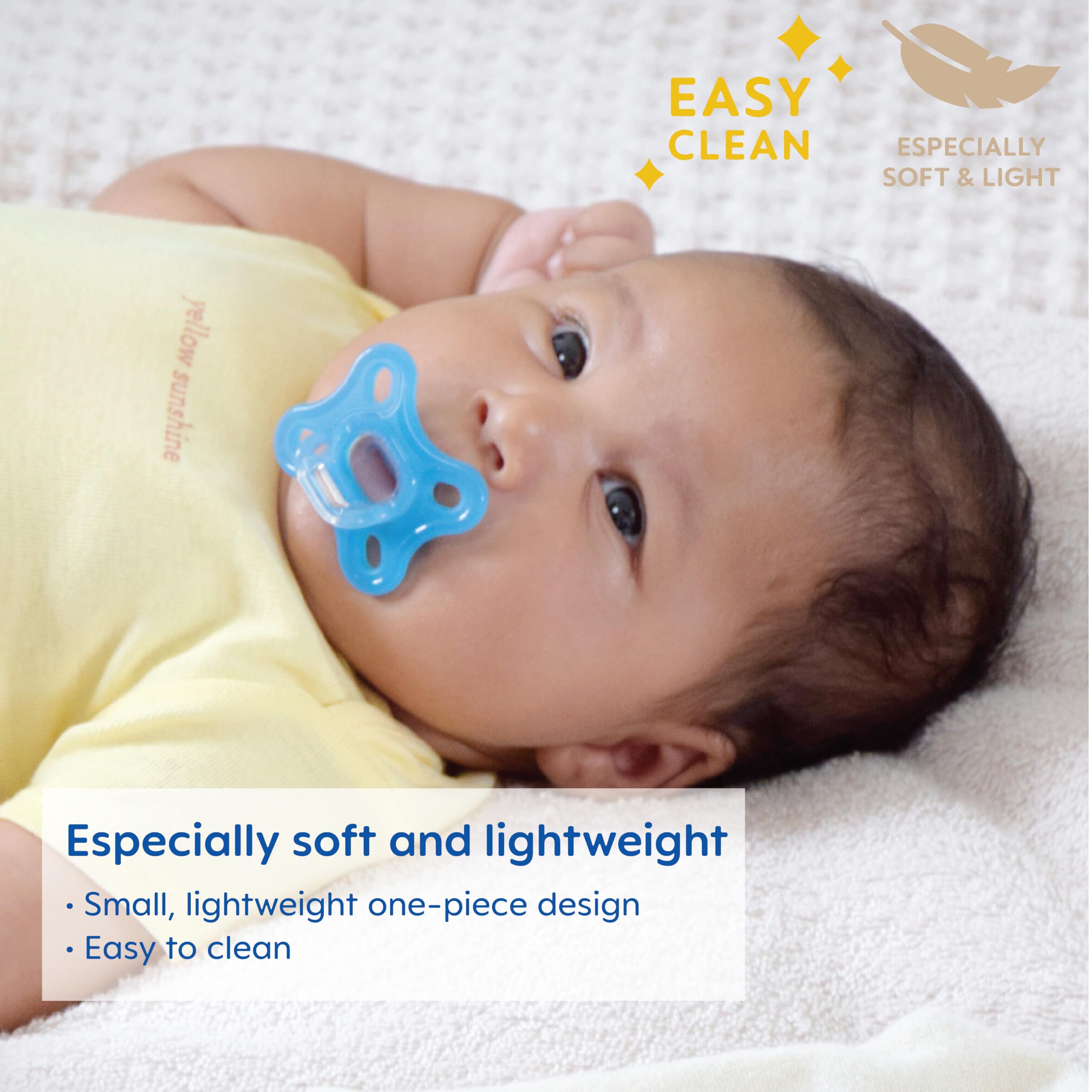 MAM Comfort Baby Pacifier for Newborns 0-3 Months - 100% Lightweight Silicone BPA-Free - Includes Sterilizer Case - Unisex Soothing Pacifiers (Pack of 2) - Perfect for Daycare, Travel & Sleep Comfort