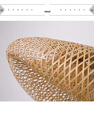 Modern Bamboo Pendant Lighting for Kitchen Island - 23.5