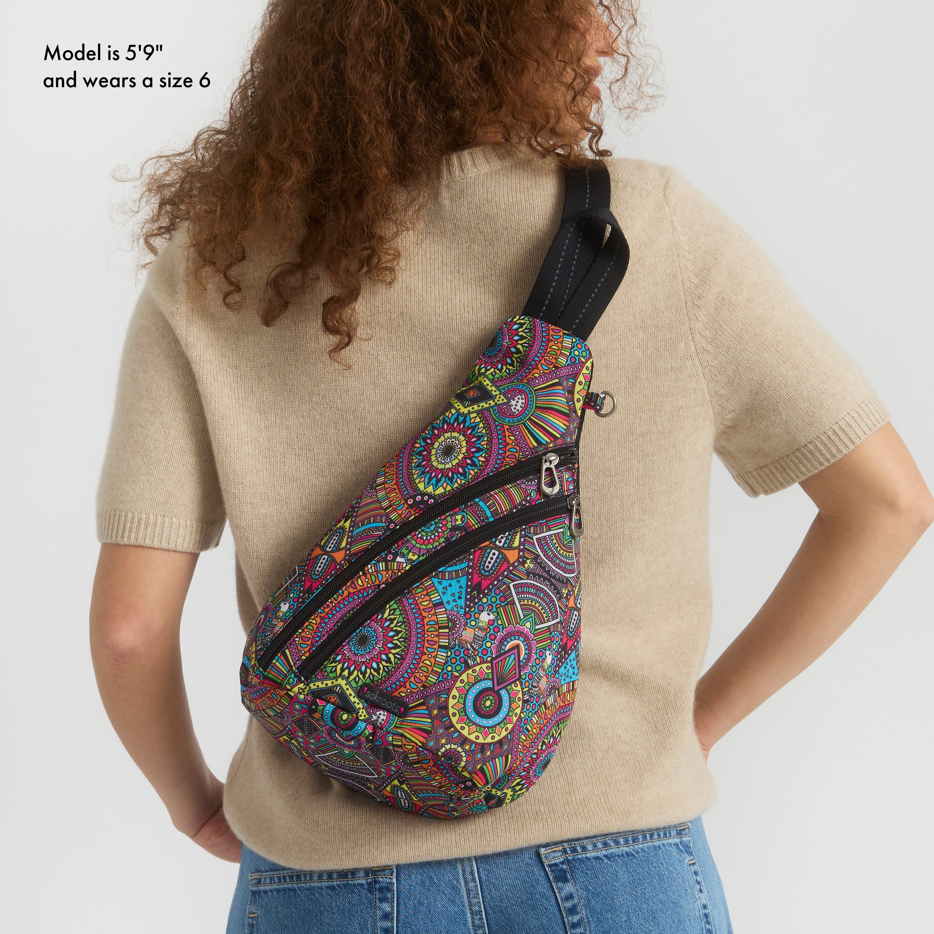 On The Go Sling Backpack - Lightweight Crossbody Bag for Men & Women - Perfect for Travel, Hiking, Commuting & Everyday Use