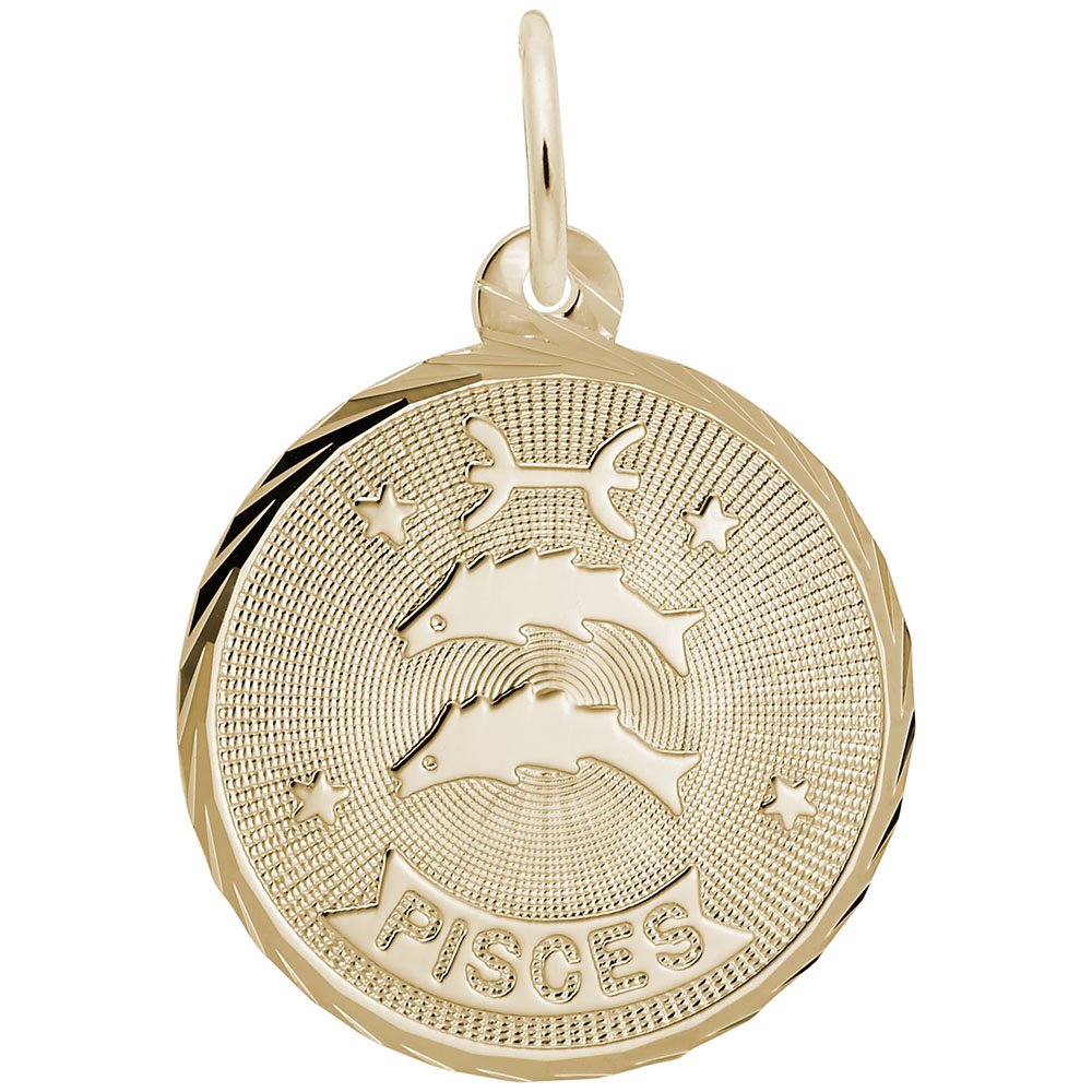 Pisces Zodiac Charm Pendant - Sterling Silver Fish Charm for Bracelets & Necklaces - Perfect for Birthdays, Gifts, and Everyday Jewelry