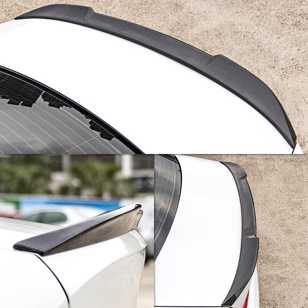 AeroBon Real Carbon Fiber Trunk Spoiler for 2013-2018 BMW 3 Series F30 Sedan & F80 M3 - CS Style Rear Wing Spoiler | Enhances Aerodynamics & Sporty Look for Street Racing & Car Shows