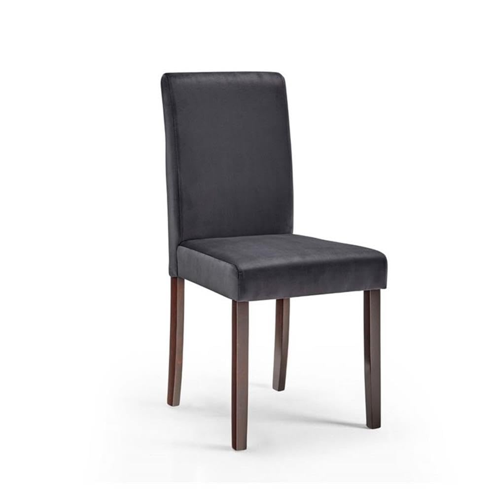 Modway Prosper Upholstered Velvet Dining Chairs Set of 2 - Modern Gray Velvet Side Chairs for Dining Room, Kitchen, Breakfast Nook & Home Decor