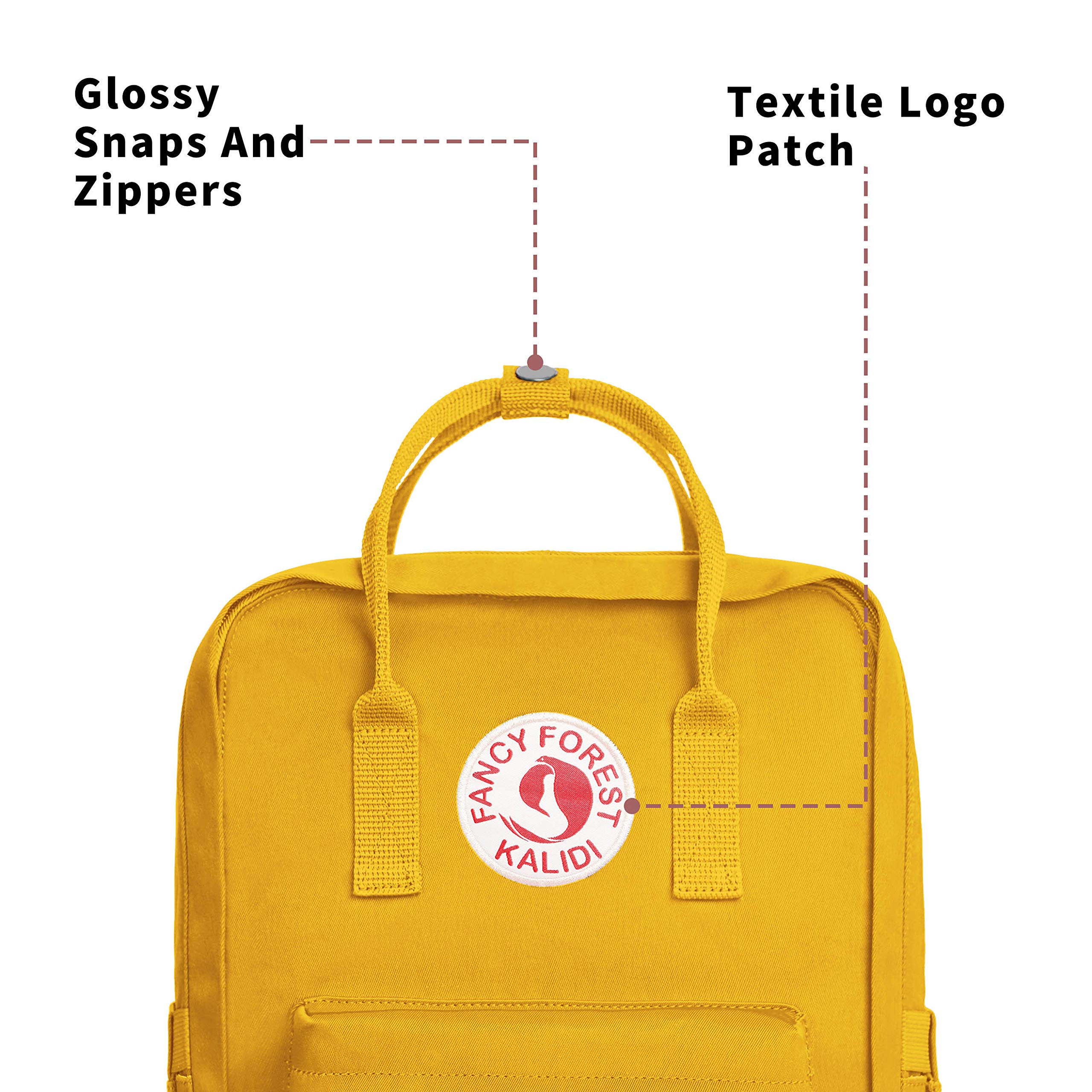KALIDI 15 Inch Casual Laptop Backpack - Waterproof College School Bag for Men & Women, Lightweight Travel Daypack for Hiking, Camping, Gym & Outdoor Activities (Yellow) - Perfect for Work Commute, Campus Life and Weekend Adventures