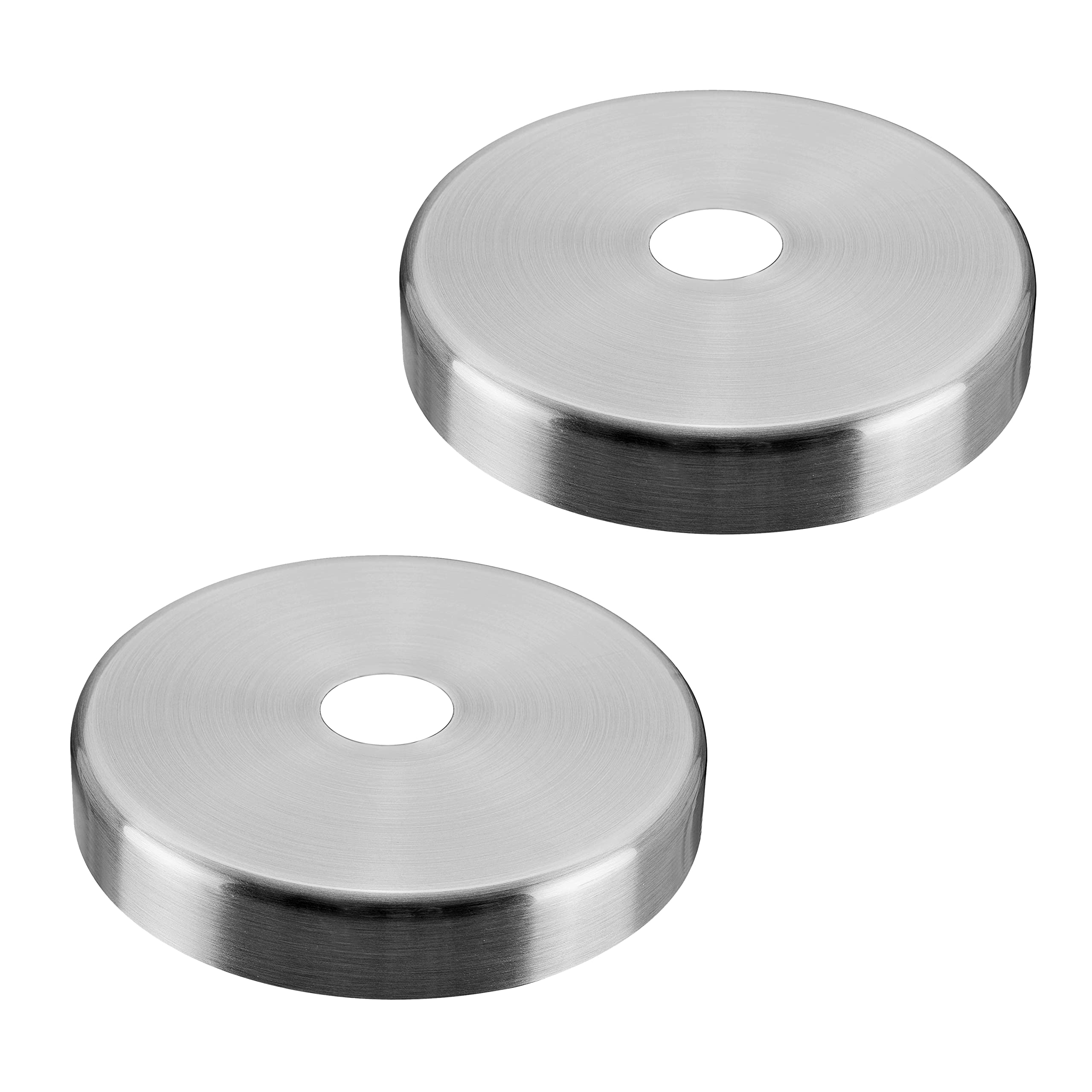 Aspen Creative 21506-22 2-Pack Brushed Nickel Chandelier & Light Fixture Canopy Kit - Ceiling Mount Accessories for Pendant Lights, Chandeliers & Ceiling Fans (Dining Room, Bedroom, Living Room Lighting)
