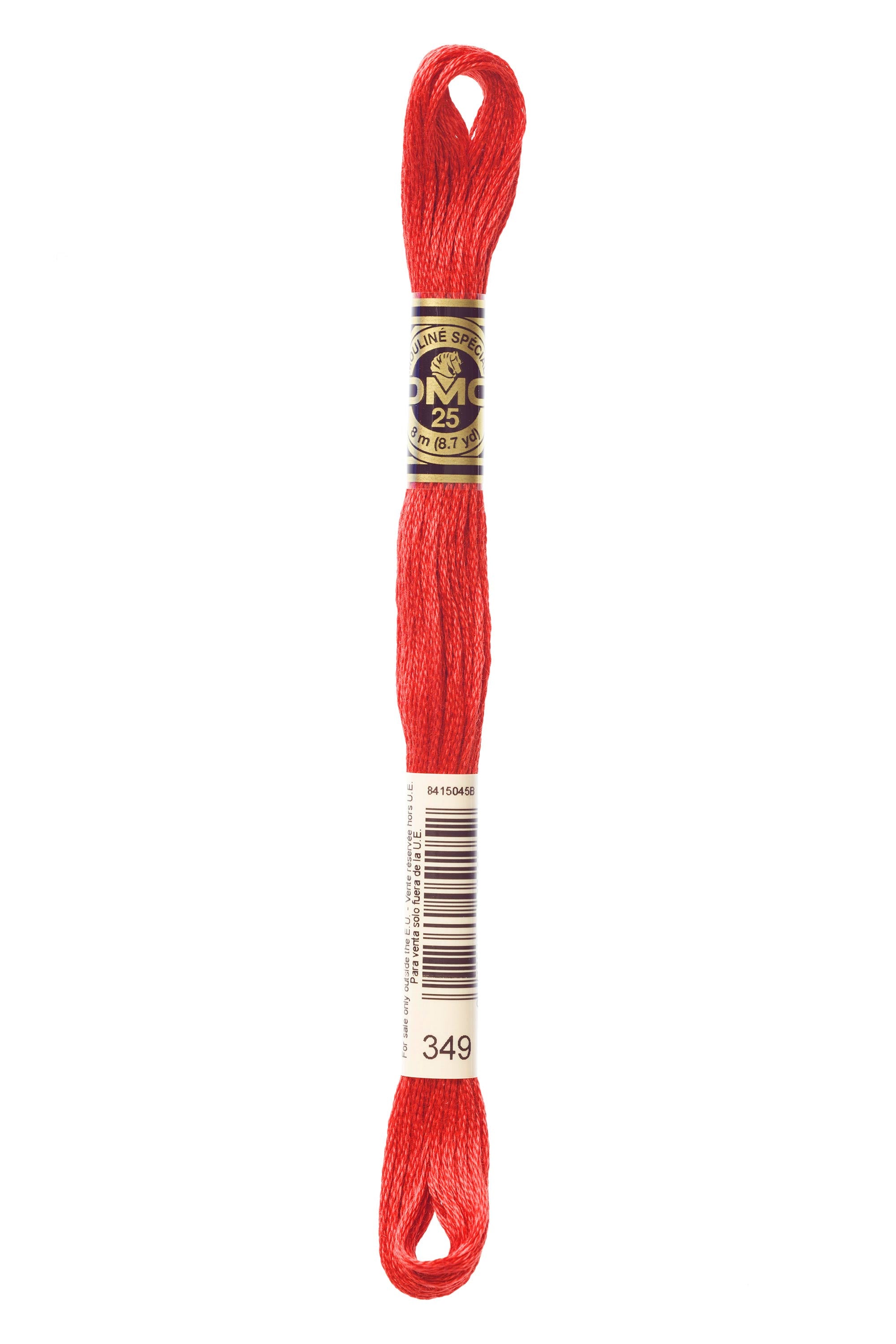 DMC 349 Cotton Embroidery Floss - 6 Stranded Premium Thread for Cross Stitch, Needlework & Handcrafting - Perfect for DIY Projects, Scrapbooking & Fabric Decorations