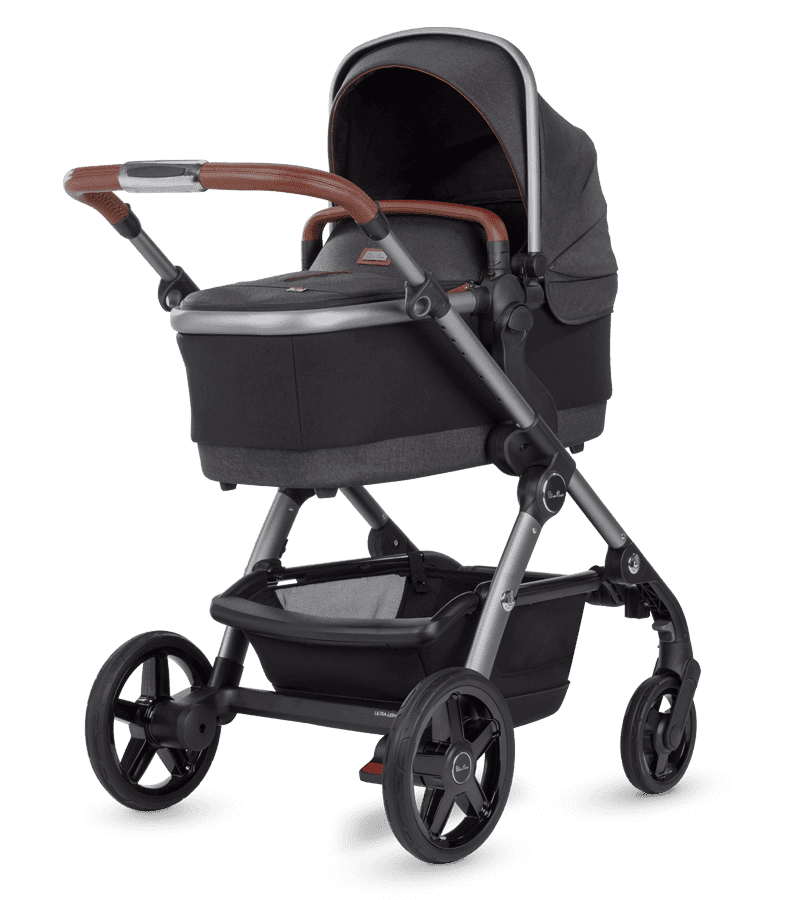 Silver Cross Wave 2022 Luxury Double Stroller for Twins - Lightweight Compact Foldable Design Perfect for Travel, Shopping & Daily Use