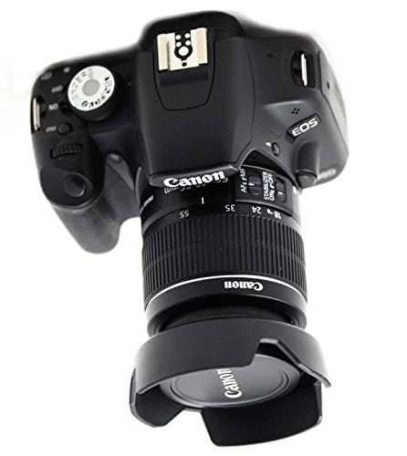 Canon EW-63C Lens Hood Compatible with EF-S 18-55mm f/3.5-5.6 IS STM Lens - Durable Sun Shade for DSLR Cameras - Perfect for Outdoor Photography & Travel Shooting