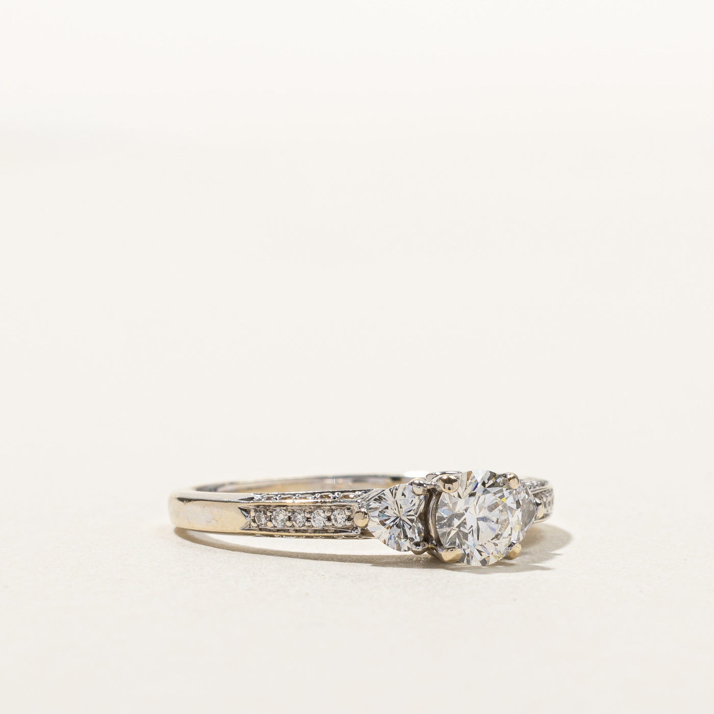 1.15ctw Three Stone Diamond Ring for Women - Size 9 | Elegant Engagement & Wedding Band | Perfect for Proposals, Anniversaries & Special Occasions