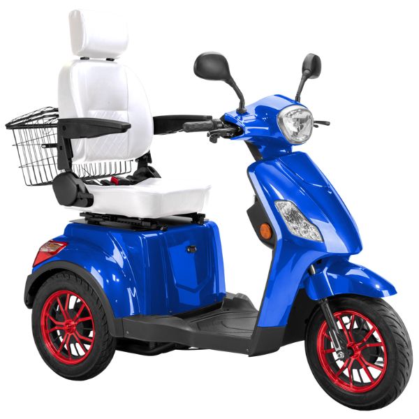Bespoke Legacy Full Size 3 Wheel Mobility Scooter for Adults - Lightweight Electric Scooter with Long Battery Life - Perfect for Outdoor, Shopping & Travel
