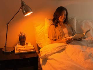 Sleep Aid Amber LED Light Bulbs - Blue Light Blocking, 7W E26 Warm White Night Light (60W Equivalent) for Bedroom, Nursery & Kids Room - Creates Soothing Ambience for Better Sleep & Relaxation