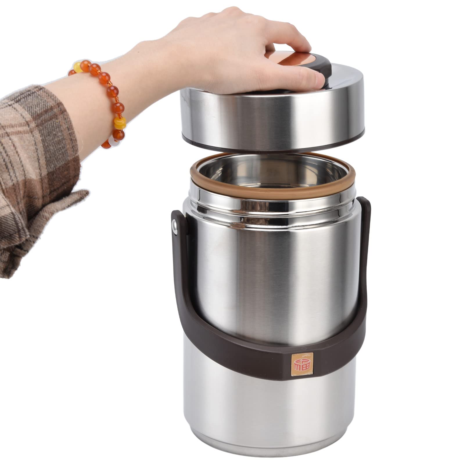 Premium Stainless Steel Insulated Lunch Box - Leak Proof Thermal Food Container for Travel, Picnic & Office - Keeps Meals Hot/Cold for Hours - BPA Free & Eco-Friendly