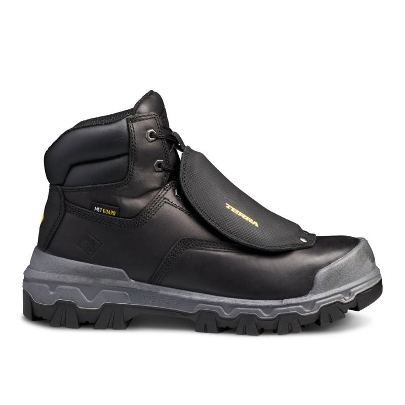 Terra Sentry 2020 Men's 6 Composite Toe Work Boot with External METGUARD TR0A4NRXBLK - Black | Safety Shoes for Construction, Warehouse & Industrial Work | OSHA Compliant Work Boots for Heavy Duty Protection