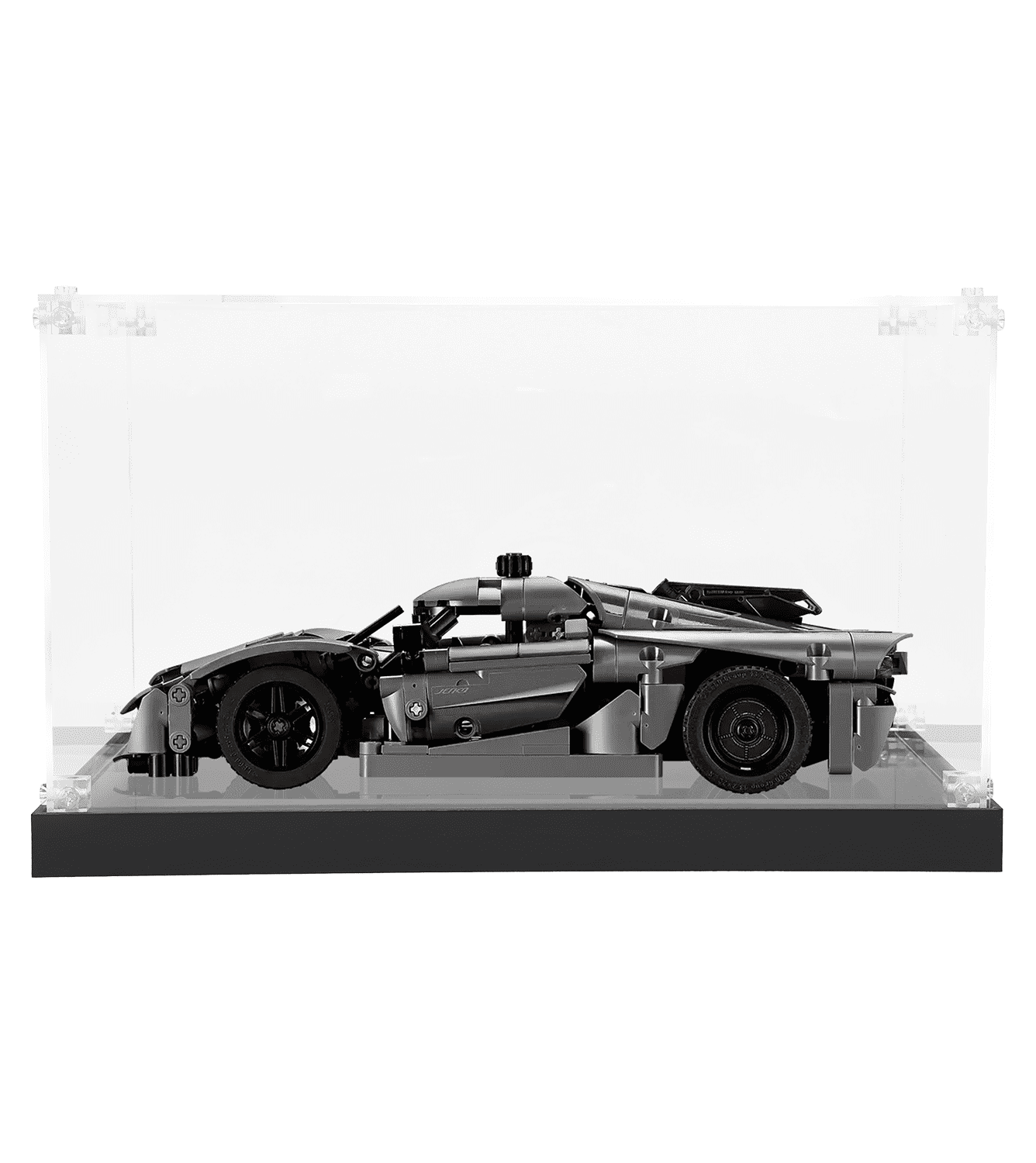 LEGO Koenigsegg Jesko Absolut Hypercar 42173 Display Case - Clear Acrylic Showcase for LEGO Car Models - Perfect for Collectors, Home Decor & Gift Giving