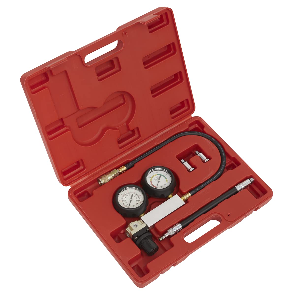Sealey VSE2020 Cylinder Leakage Tester - Dual Gauge Automotive Engine Compression Tester Kit for Engine Diagnostics & Performance Testing | Perfect for Mechanics, DIY Car Enthusiasts & Engine Repair Shops