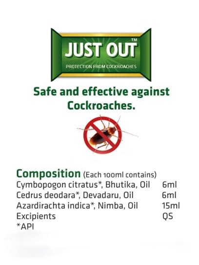 Herbal Strategi Cockroach Repellent Spray Refill - 500ml Natural Pest Control for Home, Kitchen & Bathroom - Safe & Effective Roach Deterrent