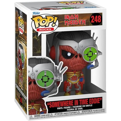 Iron Maiden Eddie Somewhere in Time Pop! Vinyl Figure - Official Band Merchandise Collectible for Fans & Music Lovers - Perfect for Display, Gifts, and Home Decor