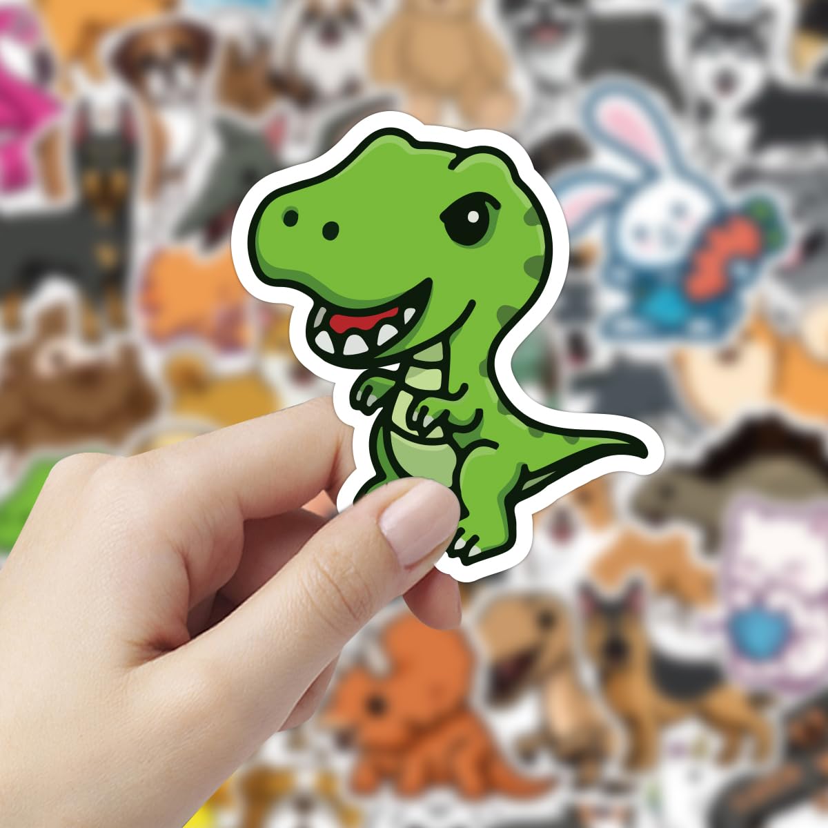 100Pcs Cute Animal Stickers - Waterproof Vinyl Decals for Laptop, Phone, Water Bottle, Skateboard, Bumper - Fun Kids & Teens Room Decor, DIY Crafts, School Supplies - Durable Adhesive for Indoor & Outdoor Use