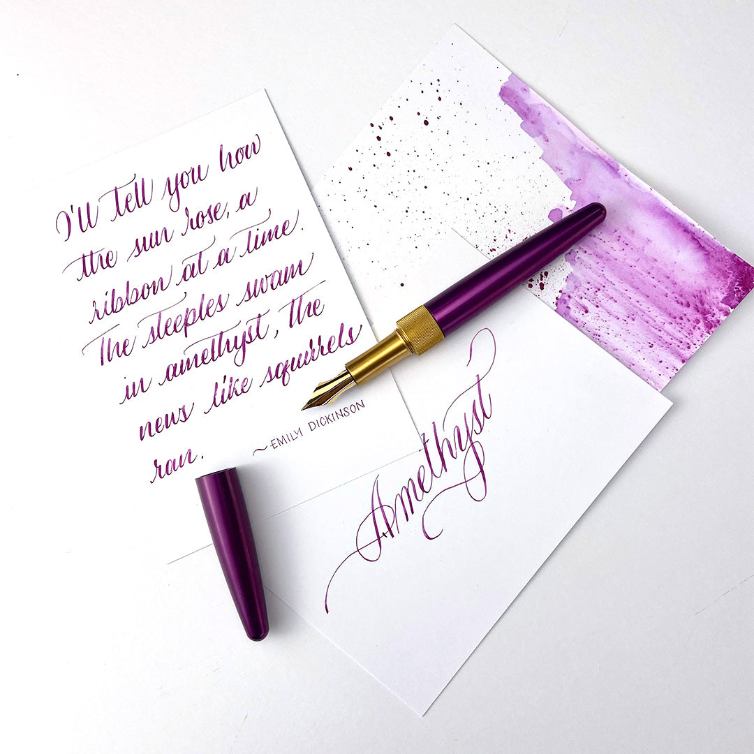 The Good Blue R615 Fountain Pen in Amethyst - Exclusive Cult Pens Edition | Premium Writing Instrument for Calligraphy, Journaling & Gift Giving