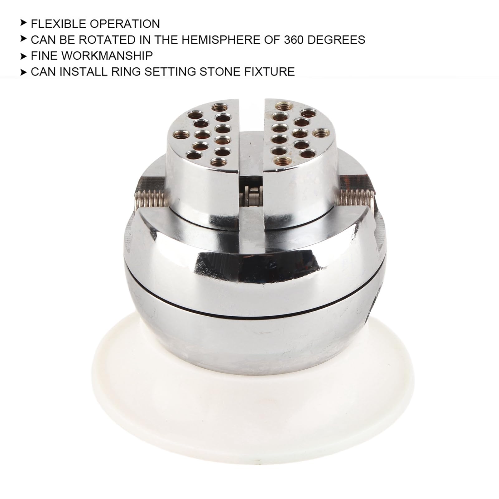 Professional Jewelry Engraving Vise Tool with Universal Rotation Base - Ball Vise Engraving Setting Block for Jewelry Making & Repair - Perfect for DIY Crafting, Watch Repair, and Metal Engraving Projects