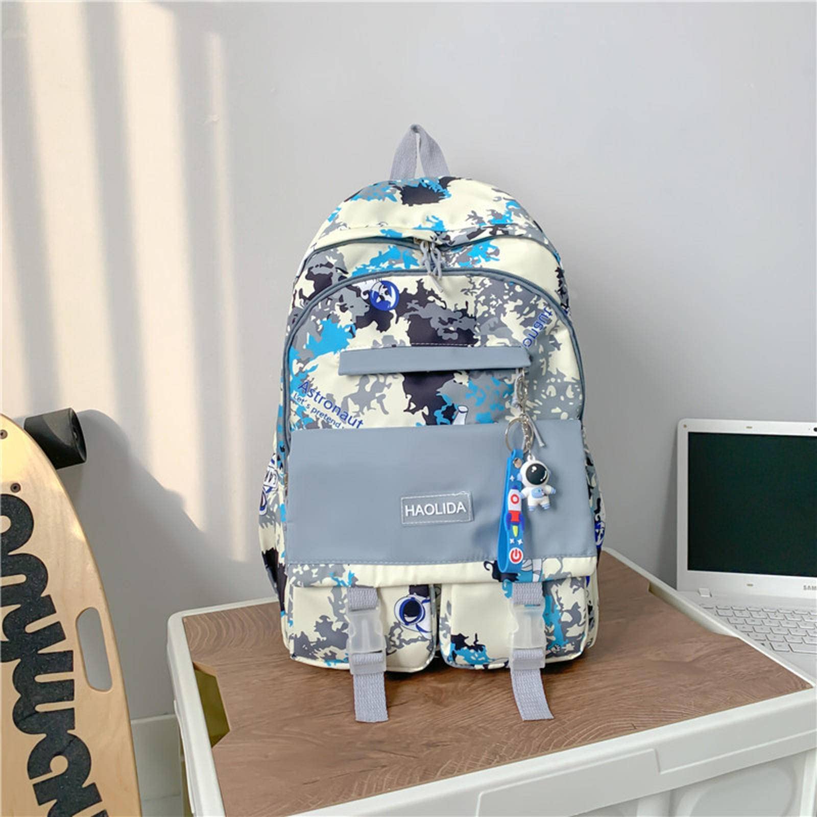 Stylish Korean School Backpack for Women - Large Capacity High School & College Student Bag - Trendy Japanese Design for Teen Girls - Perfect for Daily Use, Travel & Campus Life