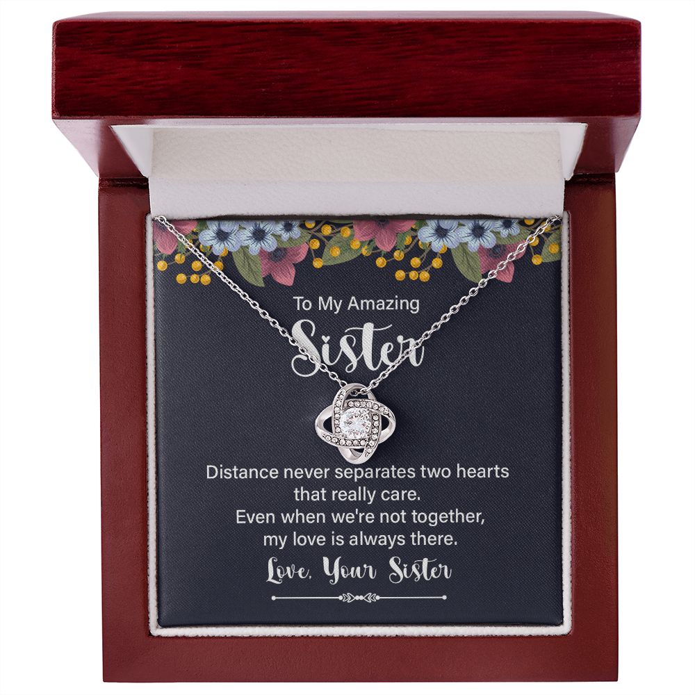 Sister Necklace Gift for Women - Christmas & Birthday Present for Sister - Perfect for Anniversaries, Graduation & Special Occasions