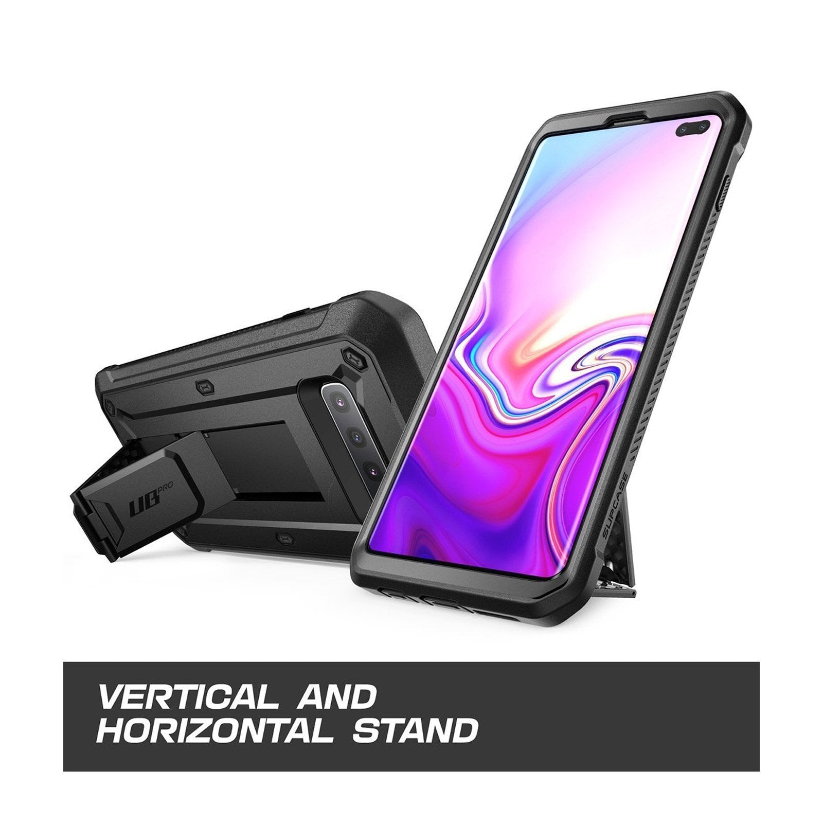 Samsung Galaxy S10 Plus Unicorn Beetle Pro Full Body Rugged Holster Case - Heavy Duty Protection with Kickstand & Belt Clip - Perfect for Outdoor, Construction & Active Lifestyle Use