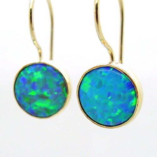 Elegant Opal Earrings Set in 14K Gold - Perfect for Weddings, Parties & Special Occasions