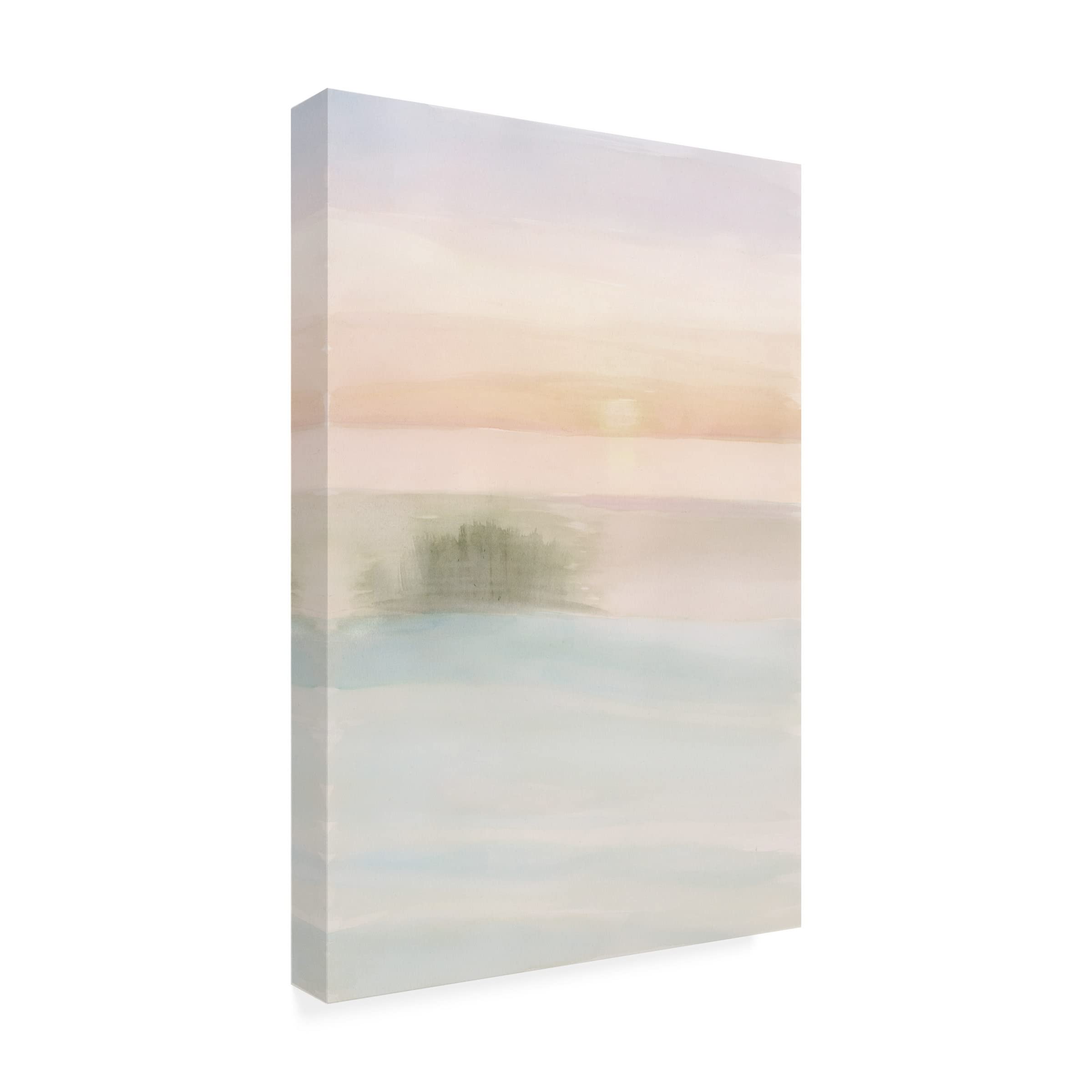 Trademark Fine Art 'Island Calm II' Canvas Wall Art Print by Stellar Design Studio - Tropical Beach Decor for Living Room, Bedroom & Office