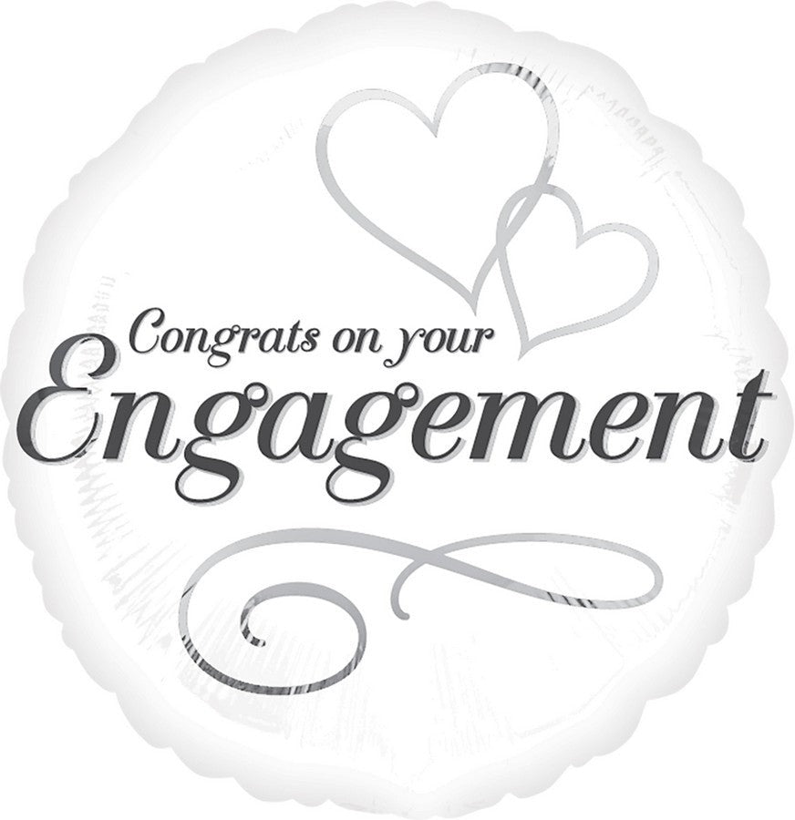 45cm XL Two Hearts Engagement Balloon for Wedding Proposals, Anniversary Celebrations & Romantic Decorations - Perfect for Parties, Photo Backdrops & Special Events