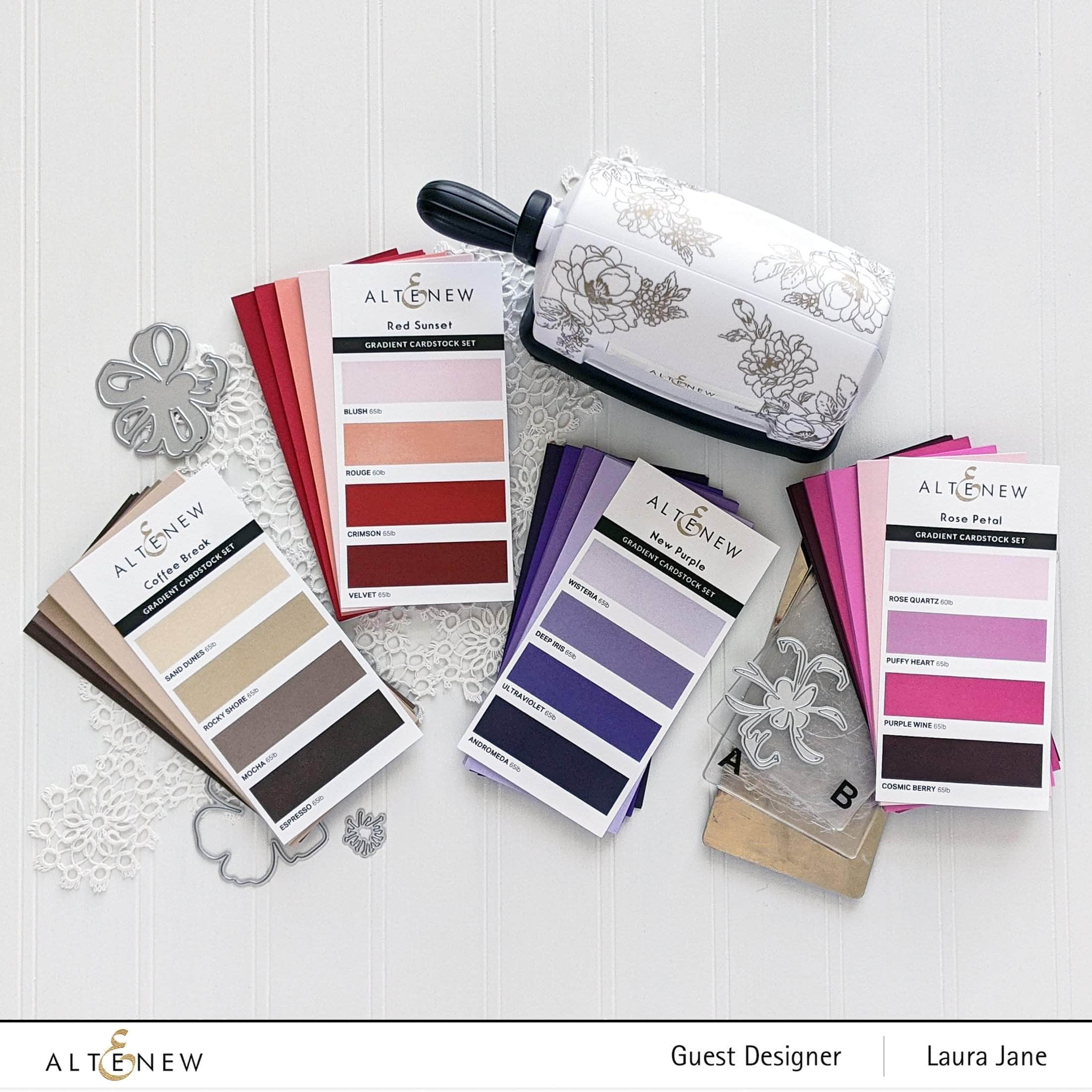 Premium Gradient Cardstock Paper Set - 50 Sheets, Vibrant Purple Shades for Scrapbooking, Card Making & DIY Crafts - Perfect for Invitations, Greeting Cards & Art Projects