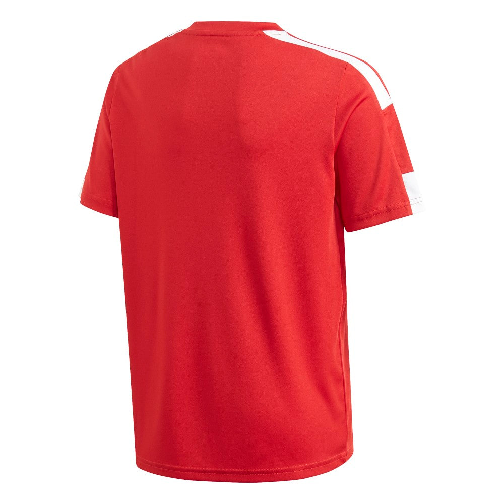 Adidas Youth Squadra 21 Soccer Jersey - Red & White Team Uniform for Kids - Perfect for Youth Soccer Games, Training & Fan Support