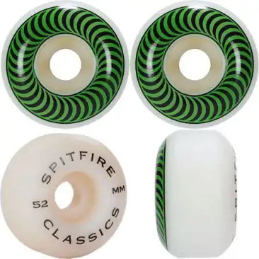 Spitfire Classic Skateboard Wheels 52mm 99D - High Performance Wheels for Street Skating and Tricks