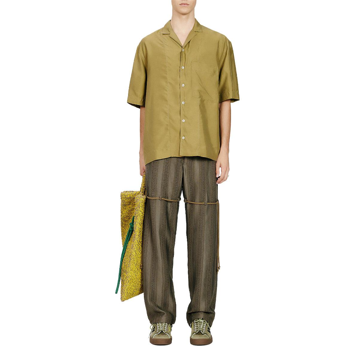 Premium Cupro Box Shirt in Khaki - Breathable & Wrinkle-Resistant Women's Blouse for Work, Travel & Casual Wear