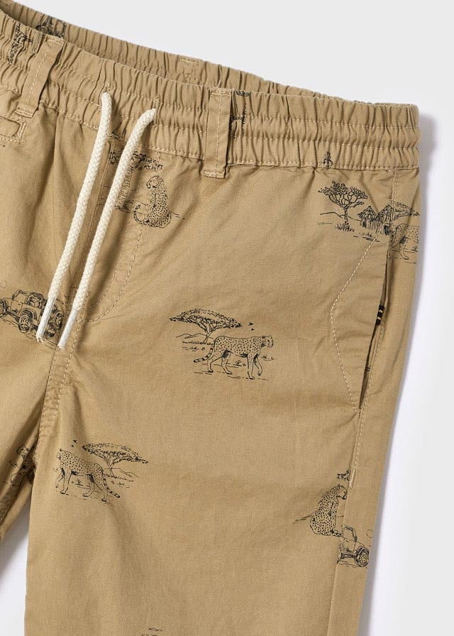 Boys' Printed Shorts with Camel Design - Comfortable & Stylish for Summer Play, Beach Outings, and Casual Wear