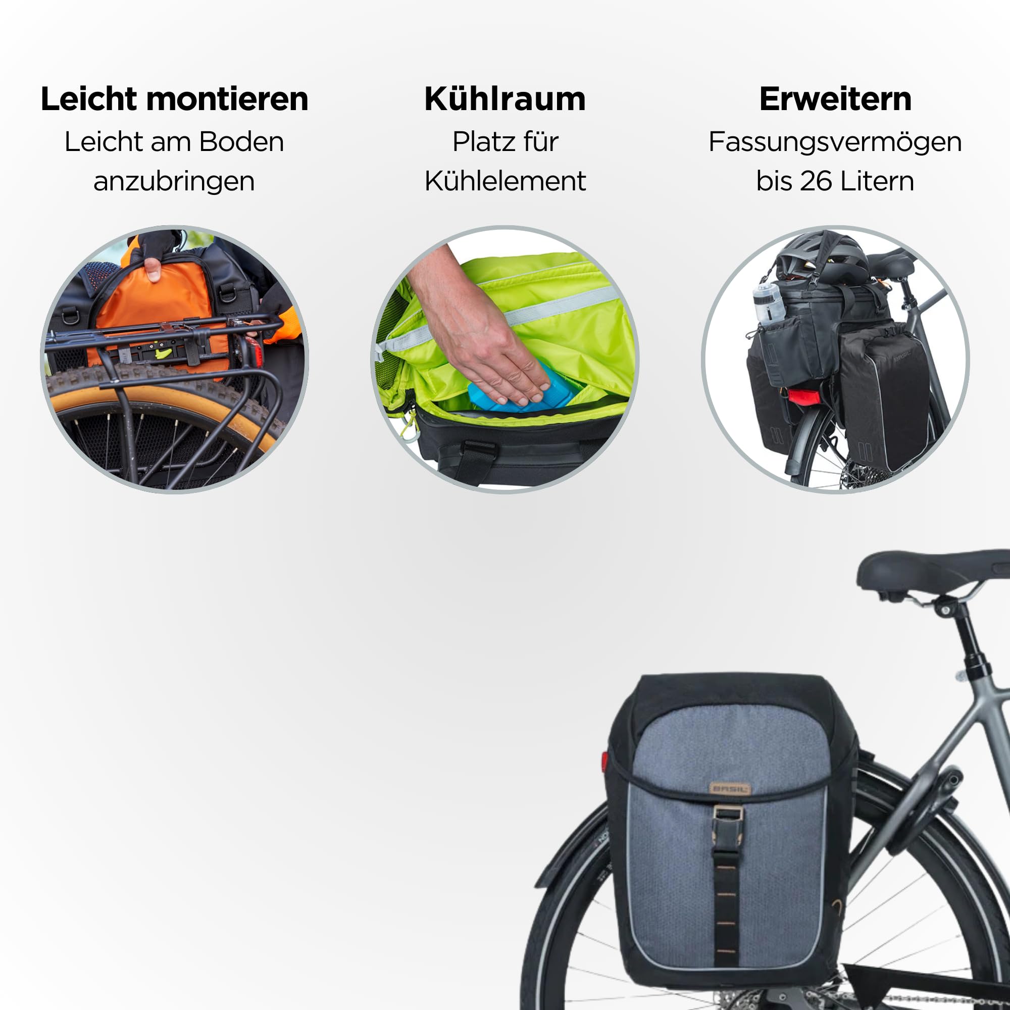 Miles Double Bag MIK 32 Litre Backpack - Waterproof Hiking & Travel Backpack for Outdoor Adventures, Gym & Daily Commute - Black Slate (17760)