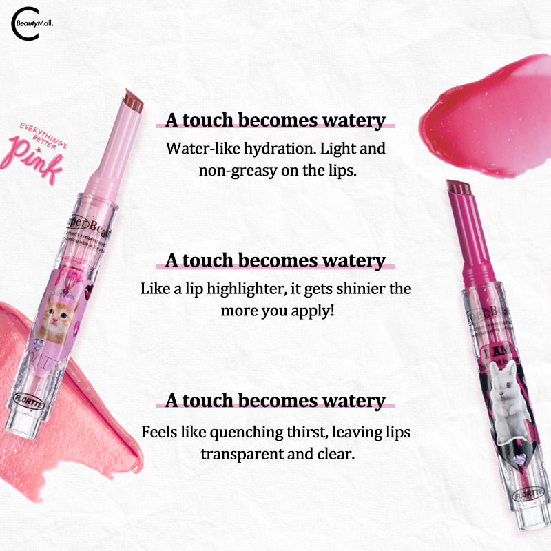 FLORTTE Enchanted Lip Glaze - Hydrating Plumping Lip Gloss with Shine & Moisture | Perfect for Daily Wear, Date Night & Special Occasions