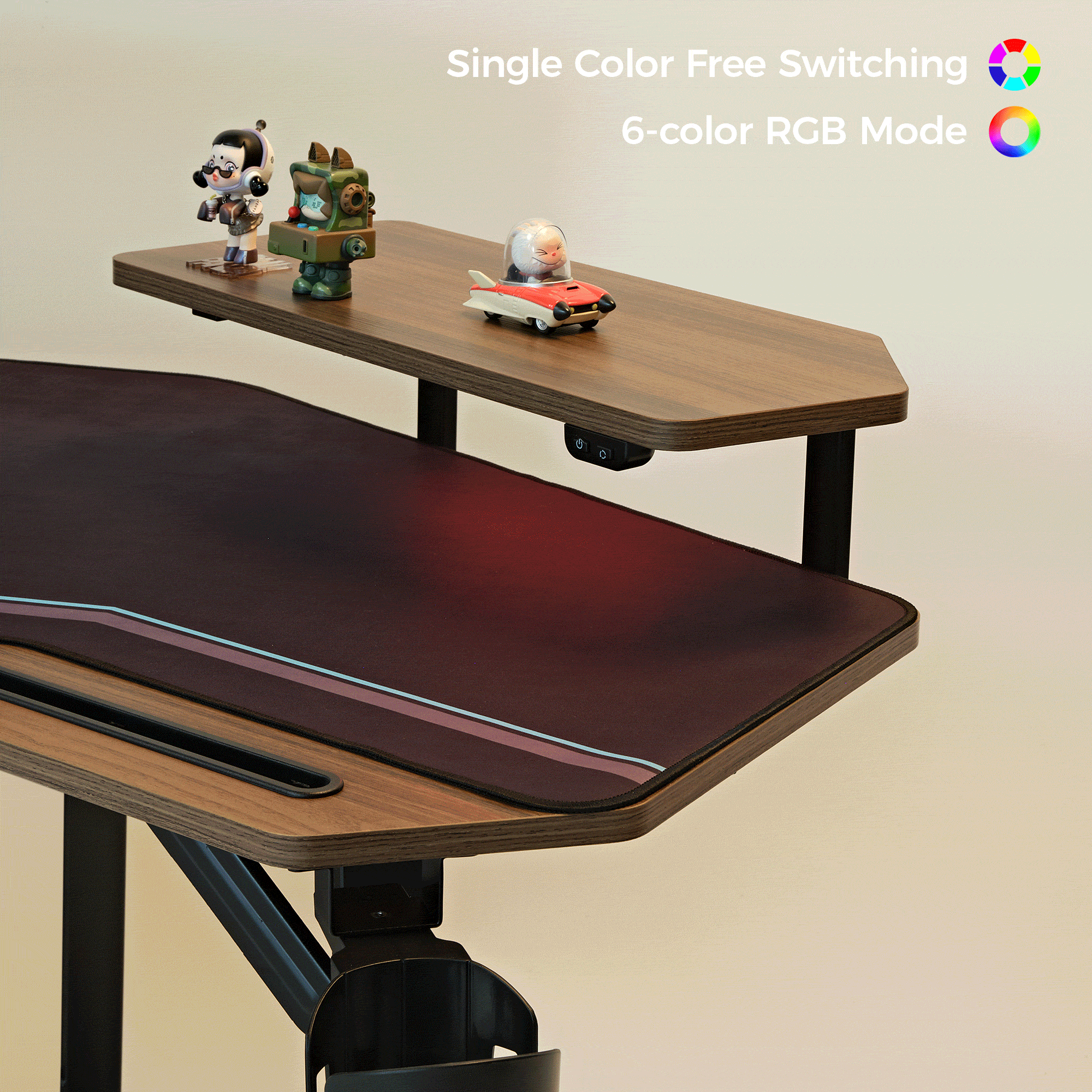 Aero Wing Shaped Studio Desk - 73x23 Inches Modern Office Desk for Home & Workspace - Perfect for Gaming, Study, and Professional Workstations