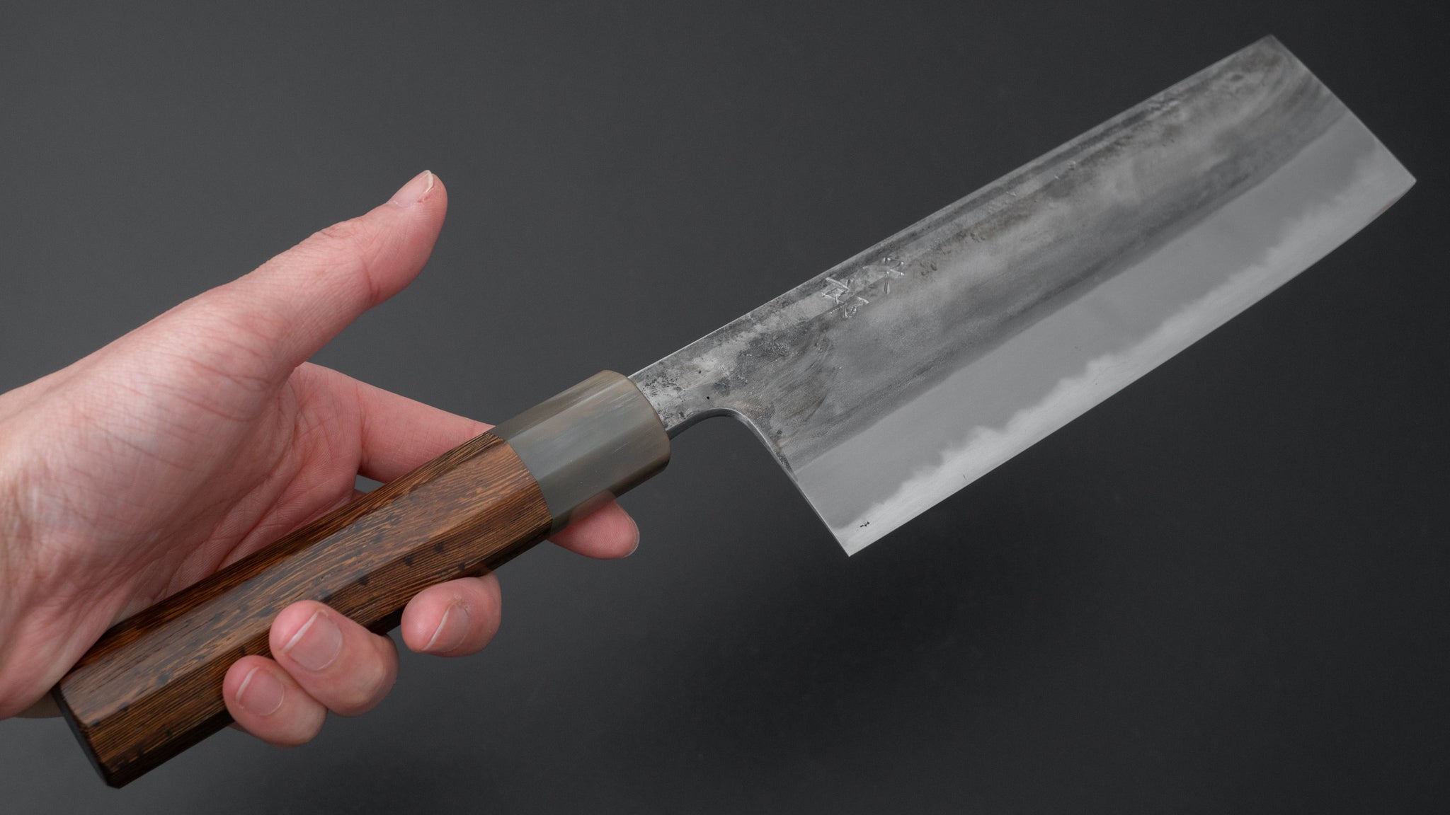 Premium Jiro Tsuchime Wa Nakiri 180mm Japanese Chef Knife with Taihei Tagayasan Handle - Professional Vegetable & Sushi Knife for Home Cooks & Chefs - Perfect for Precision Chopping, Slicing & Meal Prep